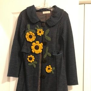 Floral Sweatercoat